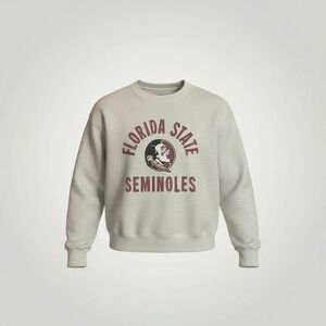 League Florida State Seminoles Sweatshirt Small Light Gray Crewneck Collegiate